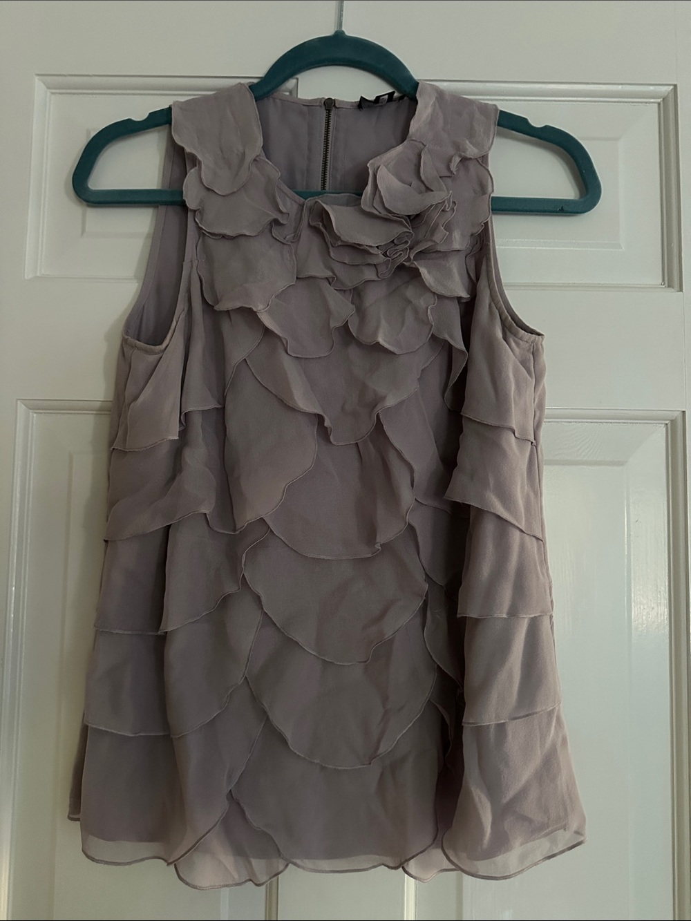 Gorgeous chiffon petal blouse in lavender by Ann Taylor